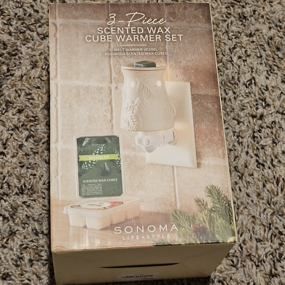 Sonoma Life + Style 3-Piece Scented Wax Cube  Scented Wax Cube Warmer